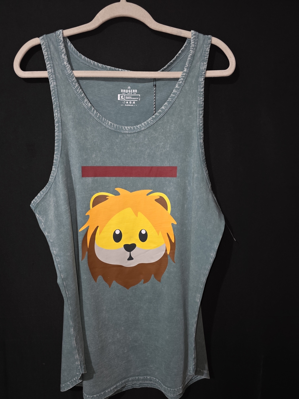 Ravager Women's Gray Graphic Lion Tank Top